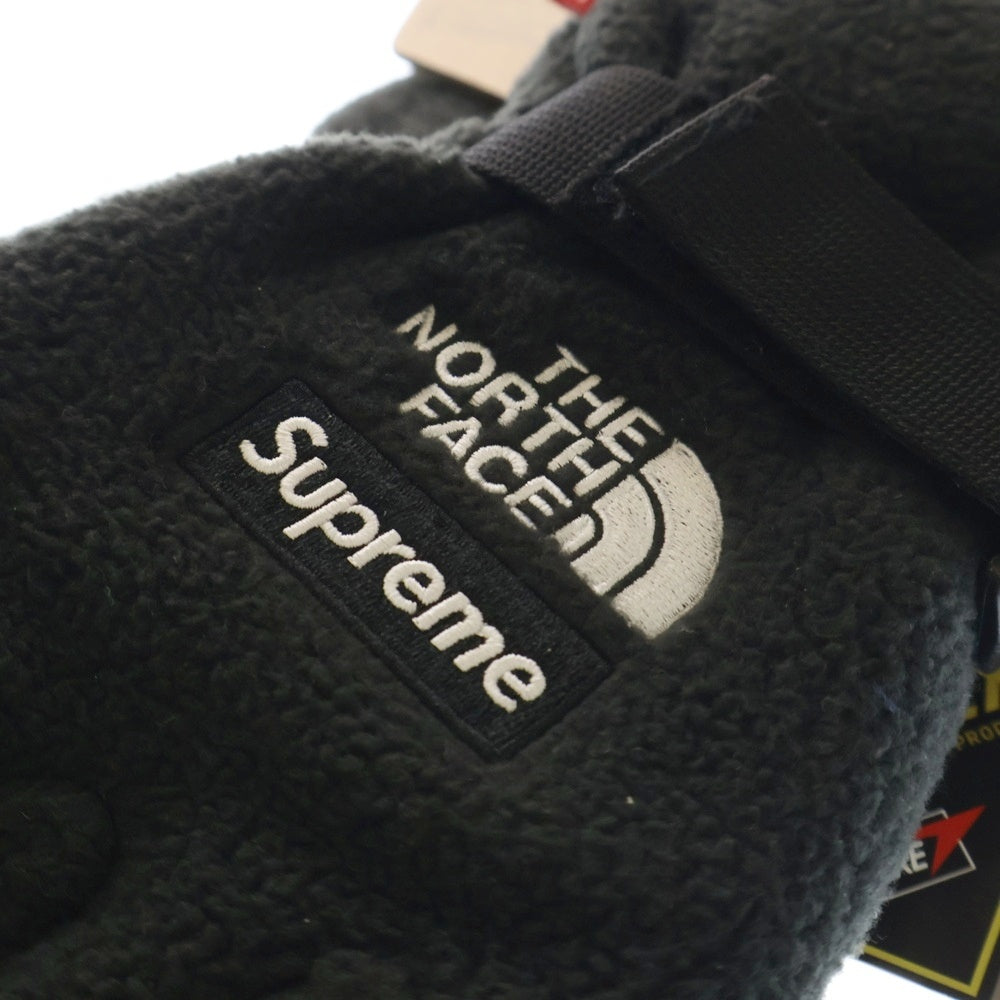 SUPREME(シュプリーム) 20SS ×THE NORTH FACE RTG Fleece Glove ロゴ刺繍 フリース グローブ 手袋 ブラック NM619641