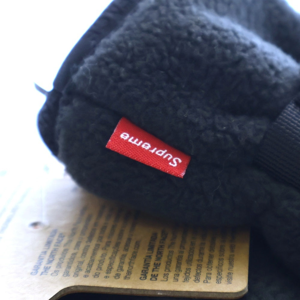 SUPREME(シュプリーム) 20SS ×THE NORTH FACE RTG Fleece Glove ロゴ刺繍 フリース グローブ 手袋 ブラック NM619641