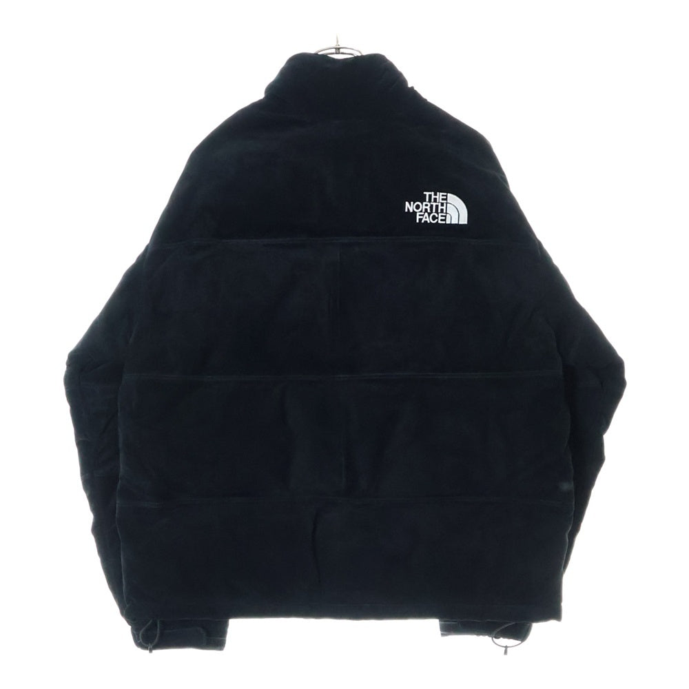 SUPREME(シュプリーム) 23AW ×THE NORTH FACE Suede Nuptse Jacket ノースフェイス スウェード ヌプシ ジップアップダウンジャケット ブラック NF0A875N