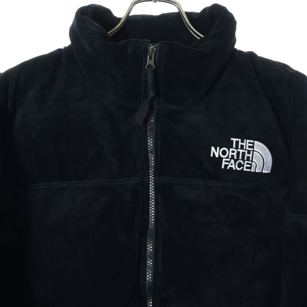 SUPREME(シュプリーム) 23AW ×THE NORTH FACE Suede Nuptse Jacket ノースフェイス スウェード ヌプシ ジップアップダウンジャケット ブラック NF0A875N