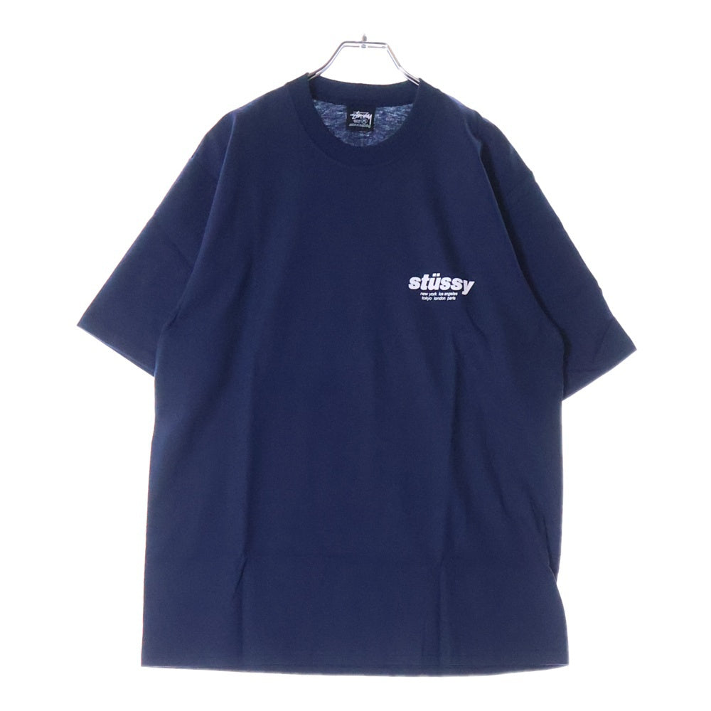 STUSSY(ステューシー) 25SS ROLLERS TEE ローラーズ クルーネック半袖Tシャツ カットソー ネイビー 1905160