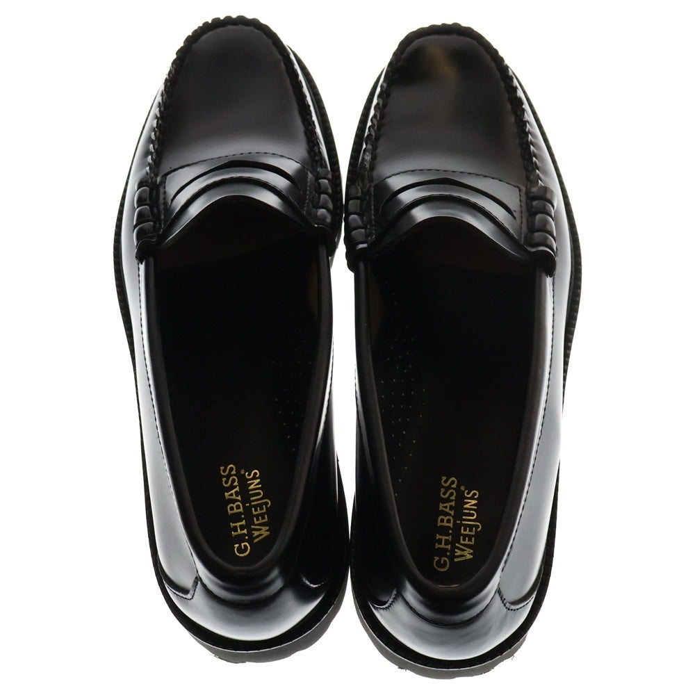 G.H.Bass(ジーエイチバス) LARSON 90s LOAFER ラーソン ナインティーズ レザーローファー 革靴 ブラック BA11510 000