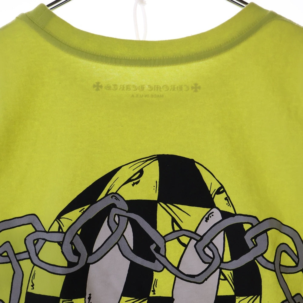 CHROME HEARTS(クロムハーツ) ×MATTY BOY PPO CHAIN GAME T-SHRT マッティボーイ チェーンゲーム プリントTシャツ 半袖カットソー グリーン イエロー