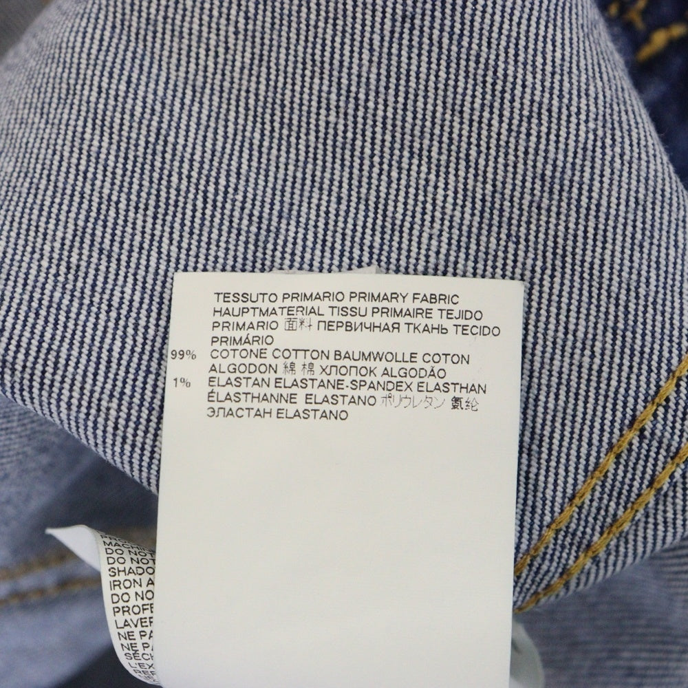DSQUARED2(ディースクエアード) 20SS DAN JEAN JACKETS ダメージ加工 バックプリント ダン デニム トラッカージャケット インディゴ S79AM0001 S30663