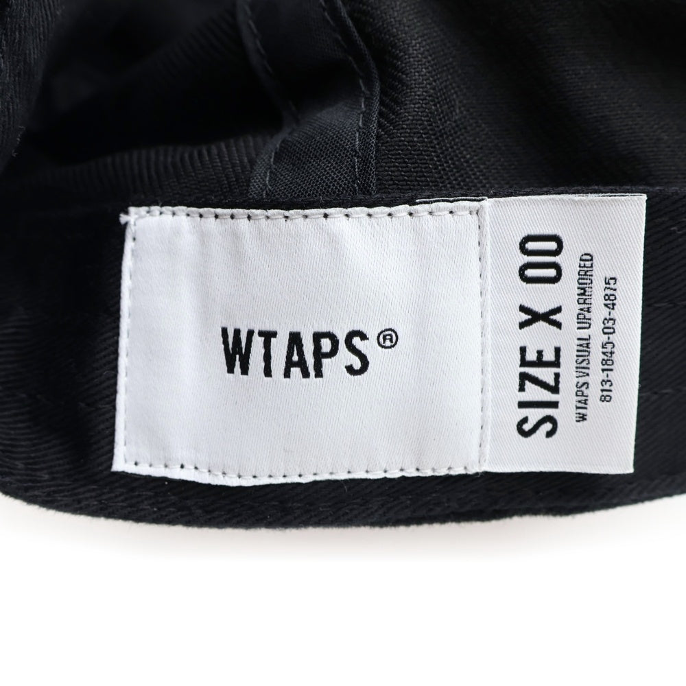 WTAPS(ダブルタップス) 23AW T-6H 02 ロゴ刺繍 6パネルキャップ ブラック