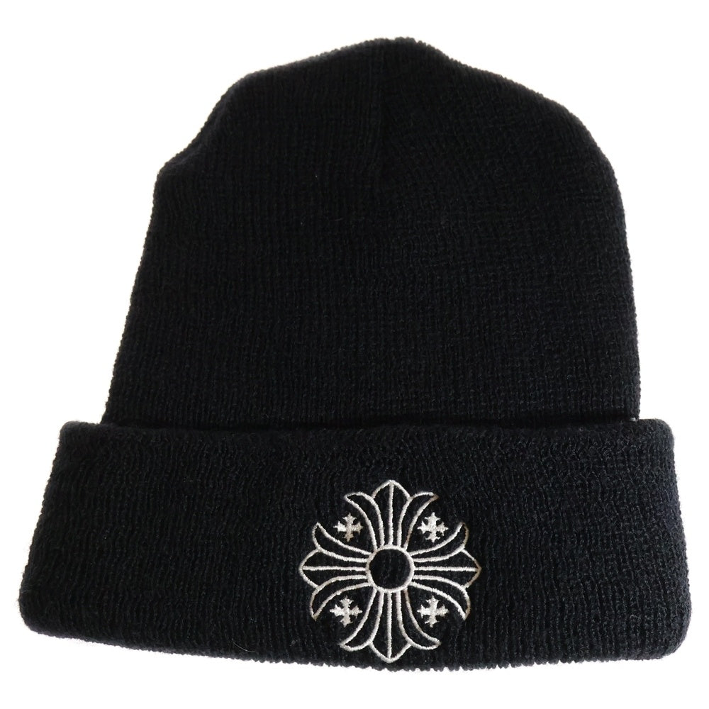 CHROME HEARTS(クロムハーツ) WOOL WATCH CAP ウールワッチキャップ CHプラス刺繍ビーニー ブラック
