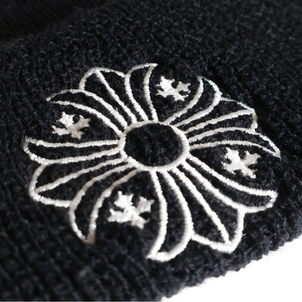 CHROME HEARTS(クロムハーツ) WOOL WATCH CAP ウールワッチキャップ CHプラス刺繍ビーニー ブラック