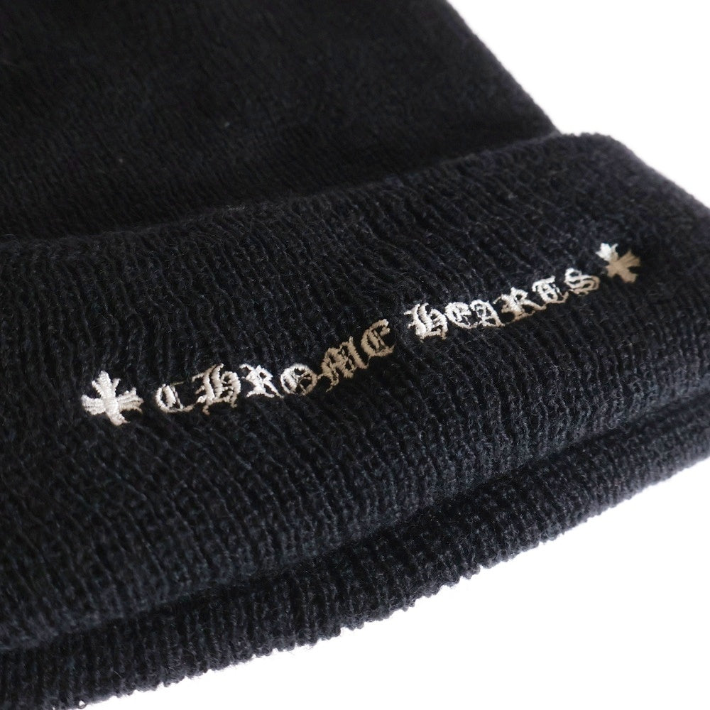 CHROME HEARTS(クロムハーツ) WOOL WATCH CAP ウールワッチキャップ CHプラス刺繍ビーニー ブラック
