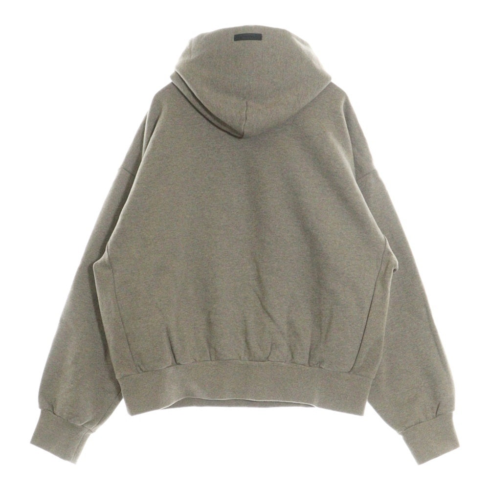 FEAR OF GOD ESSENTIALS(フィアオブゴッド エッセンシャルズ) 24AW HEAVY FLEECE VINTAGE SHRUNKEN HOODIE フロントプリントプルオーバーパーカー ヘザーグレー
