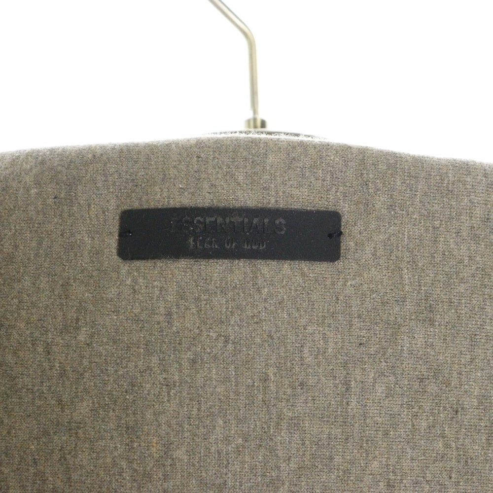 FEAR OF GOD ESSENTIALS(フィアオブゴッド エッセンシャルズ) 24AW HEAVY FLEECE VINTAGE SHRUNKEN HOODIE フロントプリントプルオーバーパーカー ヘザーグレー