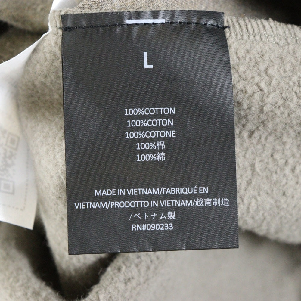 FEAR OF GOD ESSENTIALS(フィアオブゴッド エッセンシャルズ) 24AW HEAVY FLEECE VINTAGE SHRUNKEN HOODIE フロントプリントプルオーバーパーカー ヘザーグレー