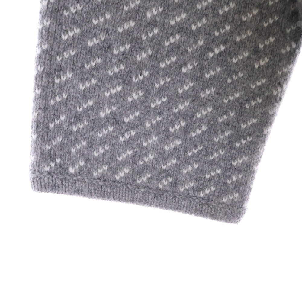 Aim? Leon Dore(エメレオンドレ) ×WOOLRICH Birdseye Knit Liner Sweater ウールリッチ バーズアイ ニットライナーセーター グレー