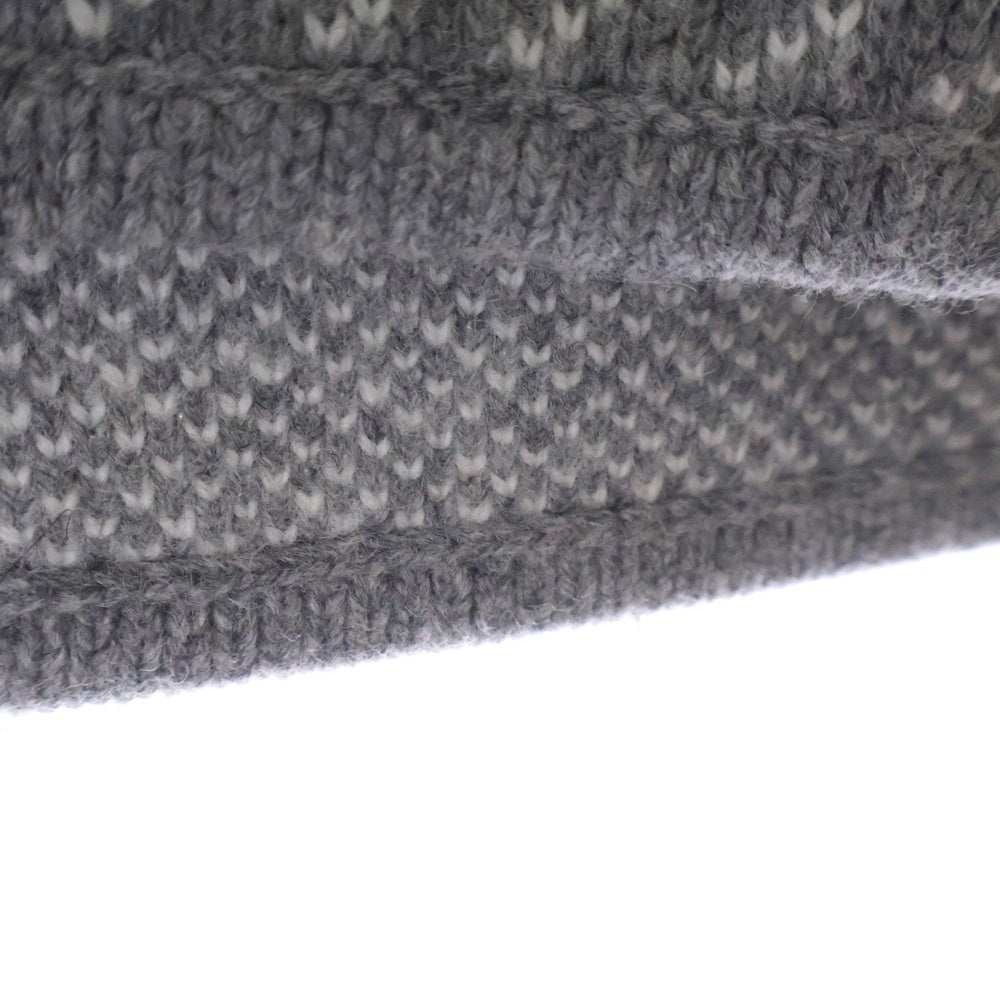 Aim? Leon Dore(エメレオンドレ) ×WOOLRICH Birdseye Knit Liner Sweater ウールリッチ バーズアイ ニットライナーセーター グレー