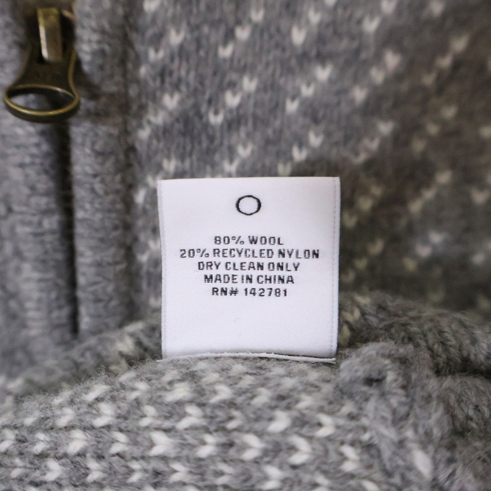 Aim? Leon Dore(エメレオンドレ) ×WOOLRICH Birdseye Knit Liner Sweater ウールリッチ バーズアイ ニットライナーセーター グレー