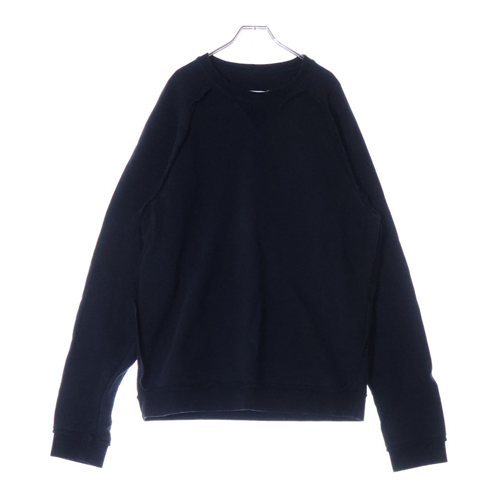 Martin Margiela 10(マルタンマルジェラ) 18SS エルボーパッチ インサイドアウト スウェットトレーナー ブラック S30GU0054