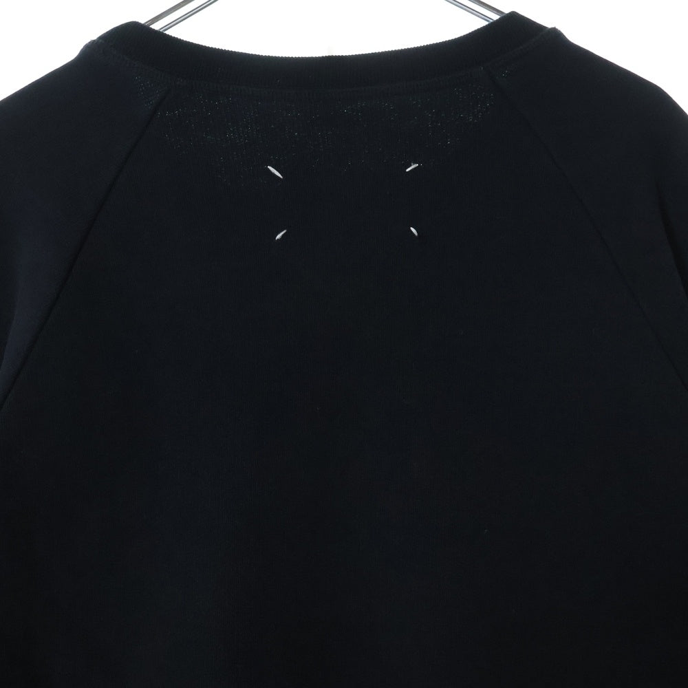 Martin Margiela 10(マルタンマルジェラ) 18SS エルボーパッチ インサイドアウト スウェットトレーナー ブラック S30GU0054