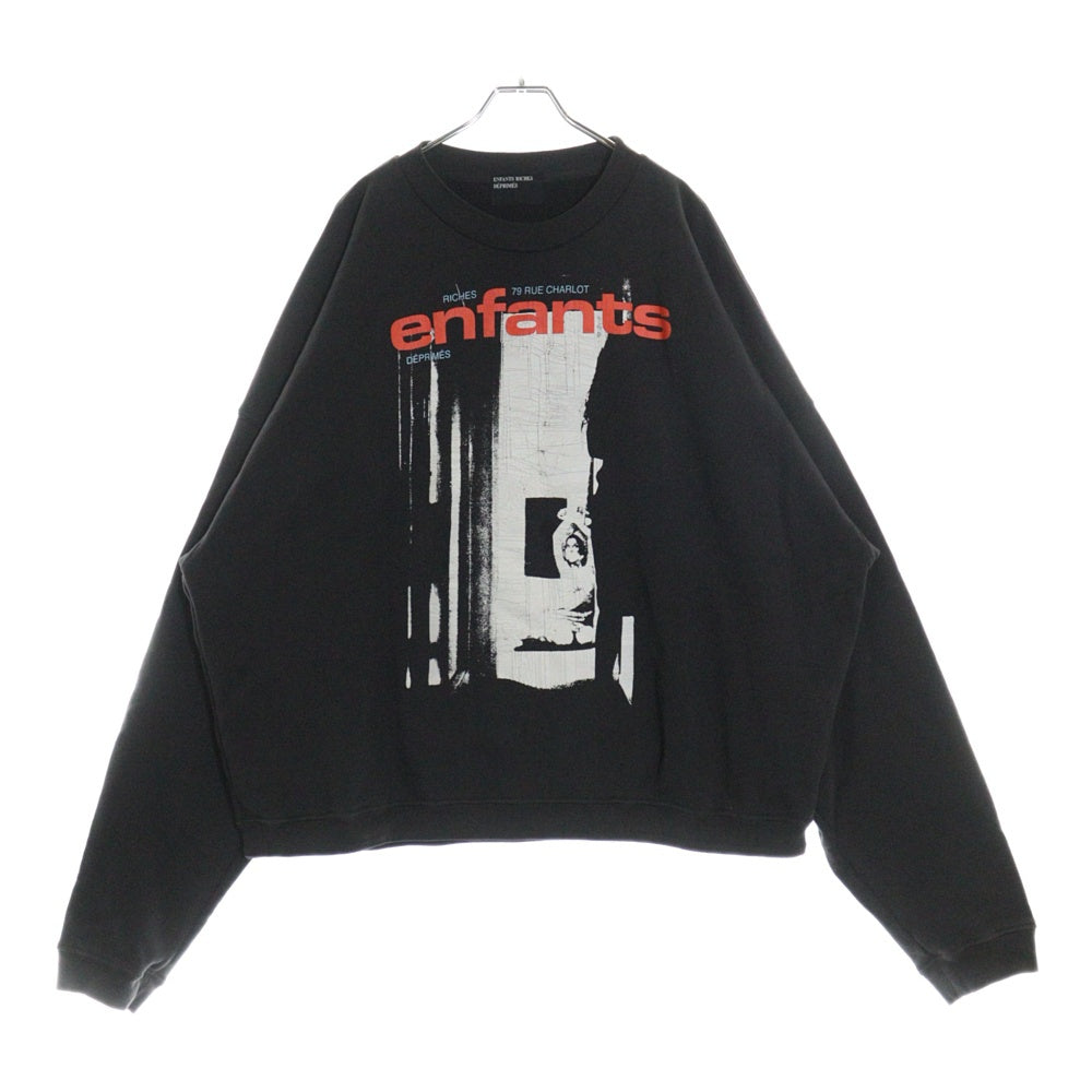 ENFANTS RICHES DEPRIMES(アンファンリッチデプリメ) Enfants Bondage 14 Crewneck Sweatshirt クルーネックスウェットシャツ トレーナー ブラック