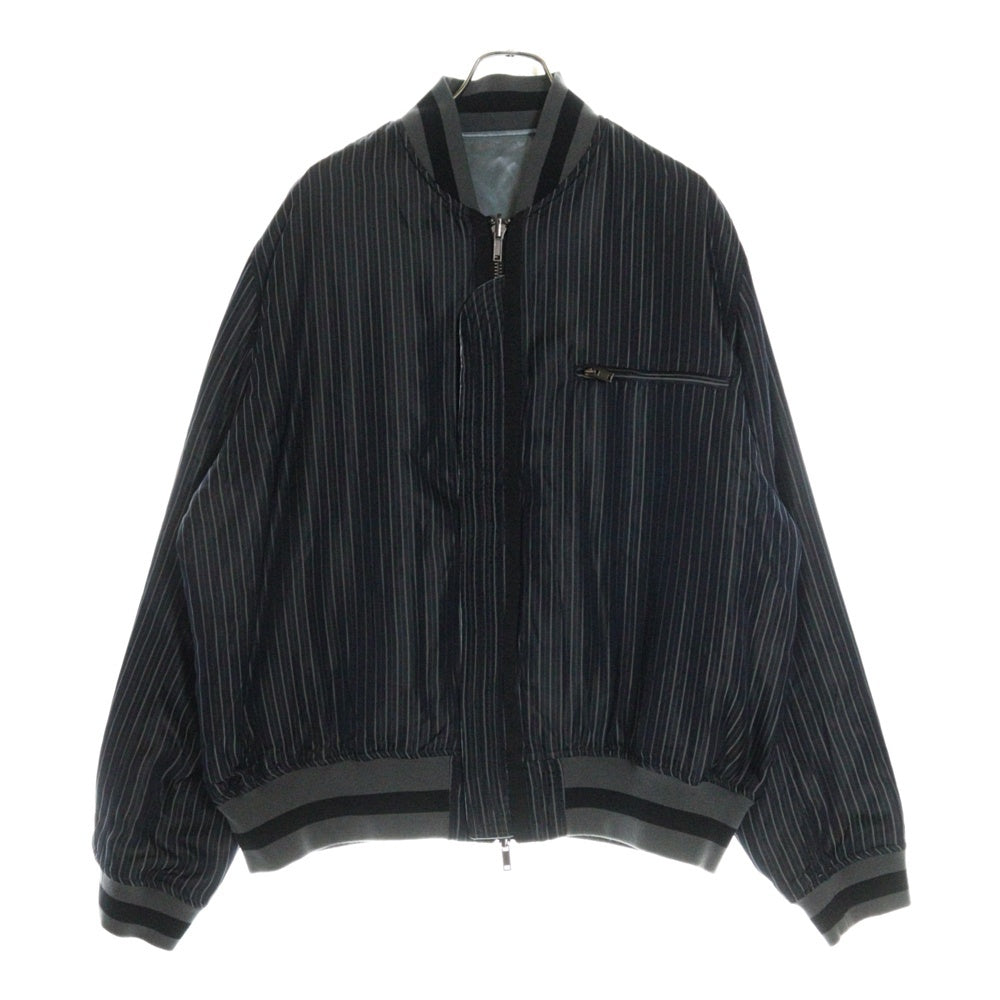 Haider Ackermann(ハイダーアッカーマン) リバーシブル ボンバージャケット グレー/ブルー