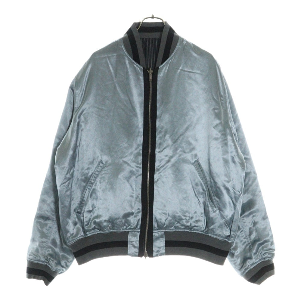 Haider Ackermann(ハイダーアッカーマン) リバーシブル ボンバージャケット グレー/ブルー