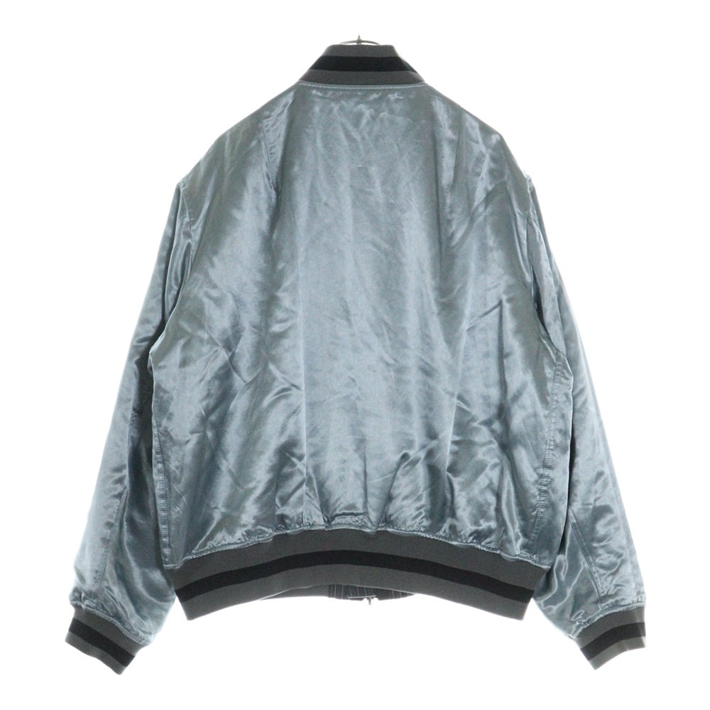 Haider Ackermann(ハイダーアッカーマン) リバーシブル ボンバージャケット グレー/ブルー