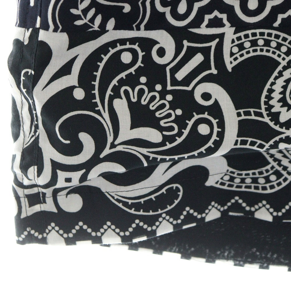 Sacai(サカイ) Archive Print Mix Shorts アーカイブプリントミックスショーツ バンダナパンツ ブラック 21-02473M