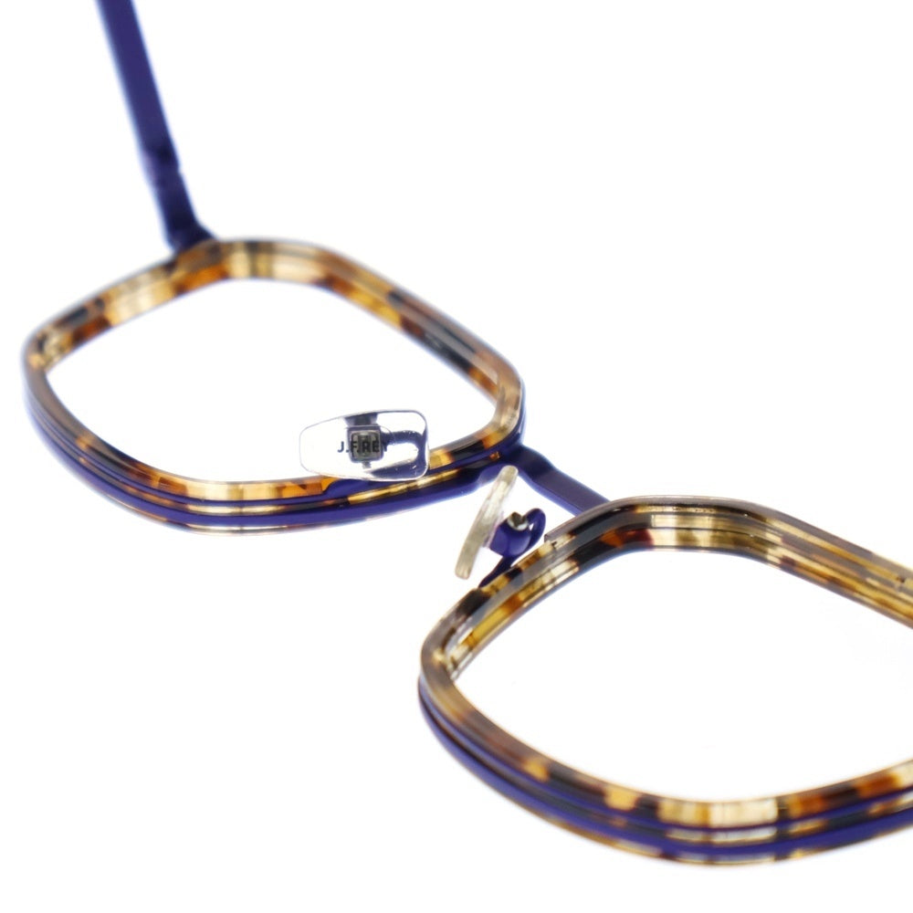 J.F.REY(ジェイエフレイ) SQUEARE EYEGLASSES レンズレス スクエアアイグラス アイウェア 眼鏡 パープル/ブラウン JF3033 4328