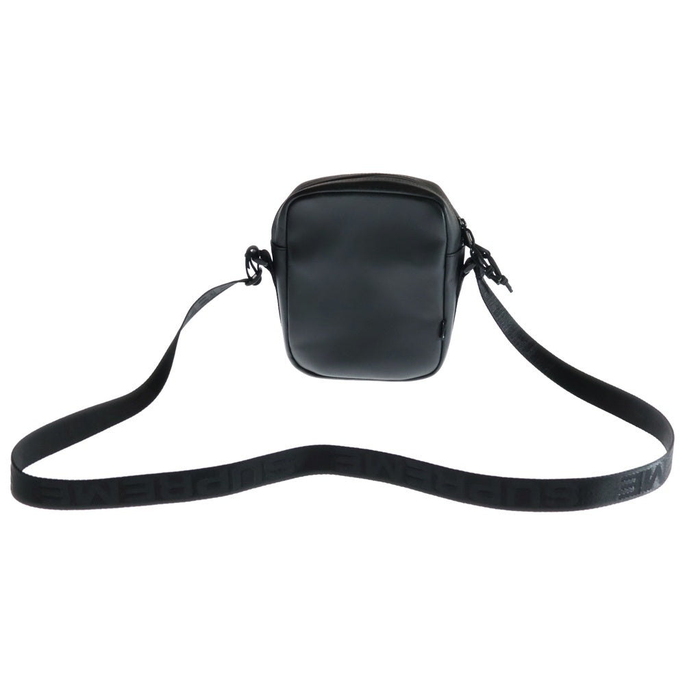 SUPREME(シュプリーム) 23AW Leather Shoulder Bag ボックスロゴ刺繍 レザー ショルダー バッグ ブラック