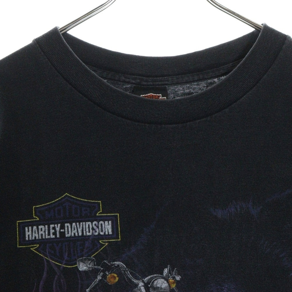 VINTAGE(ヴィンテージ) 90S VINTAGE HARLEY DAVIDSON MIDNIGHT RIDER ハーレーダビッドソン ヴィンテージ 両面プリントTシャツ 半袖カットソー ブラック