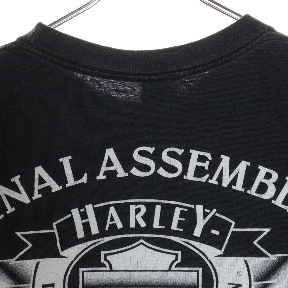 VINTAGE(ヴィンテージ) 90S VINTAGE HARLEY DAVIDSON MIDNIGHT RIDER ハーレーダビッドソン ヴィンテージ 両面プリントTシャツ 半袖カットソー ブラック