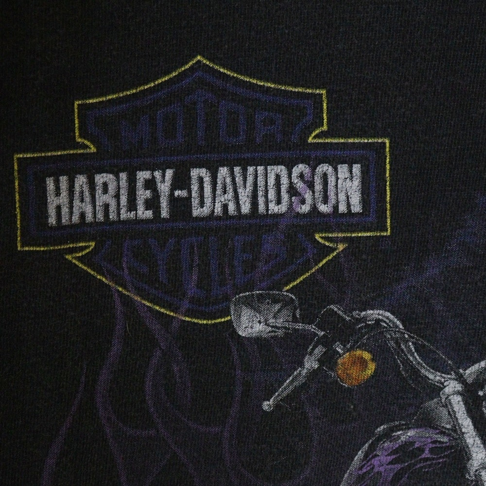 VINTAGE(ヴィンテージ) 90S VINTAGE HARLEY DAVIDSON MIDNIGHT RIDER ハーレーダビッドソン ヴィンテージ 両面プリントTシャツ 半袖カットソー ブラック