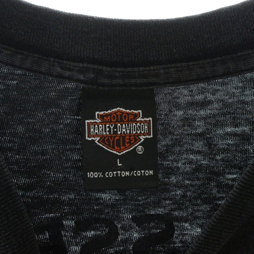 VINTAGE(ヴィンテージ) 90S VINTAGE HARLEY DAVIDSON MIDNIGHT RIDER ハーレーダビッドソン ヴィンテージ 両面プリントTシャツ 半袖カットソー ブラック