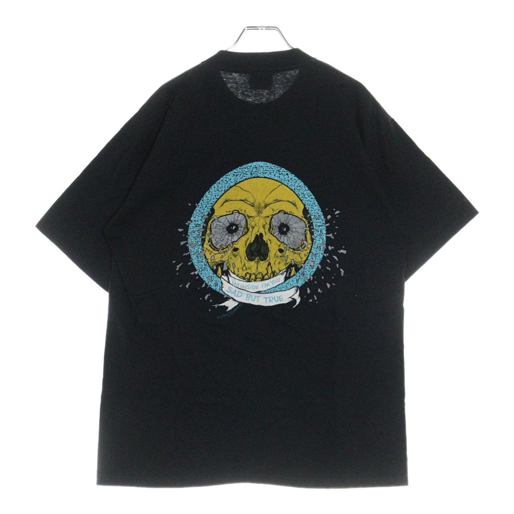 VINTAGE(ヴィンテージ) 90S VINTAGE METALLICA PUSHEAD SAD BUT TRUE 1991 TEE ヴィンテージ メタリカ パスヘッド 両面プリントTシャツ 半袖クルーネックカットソー ブラック
