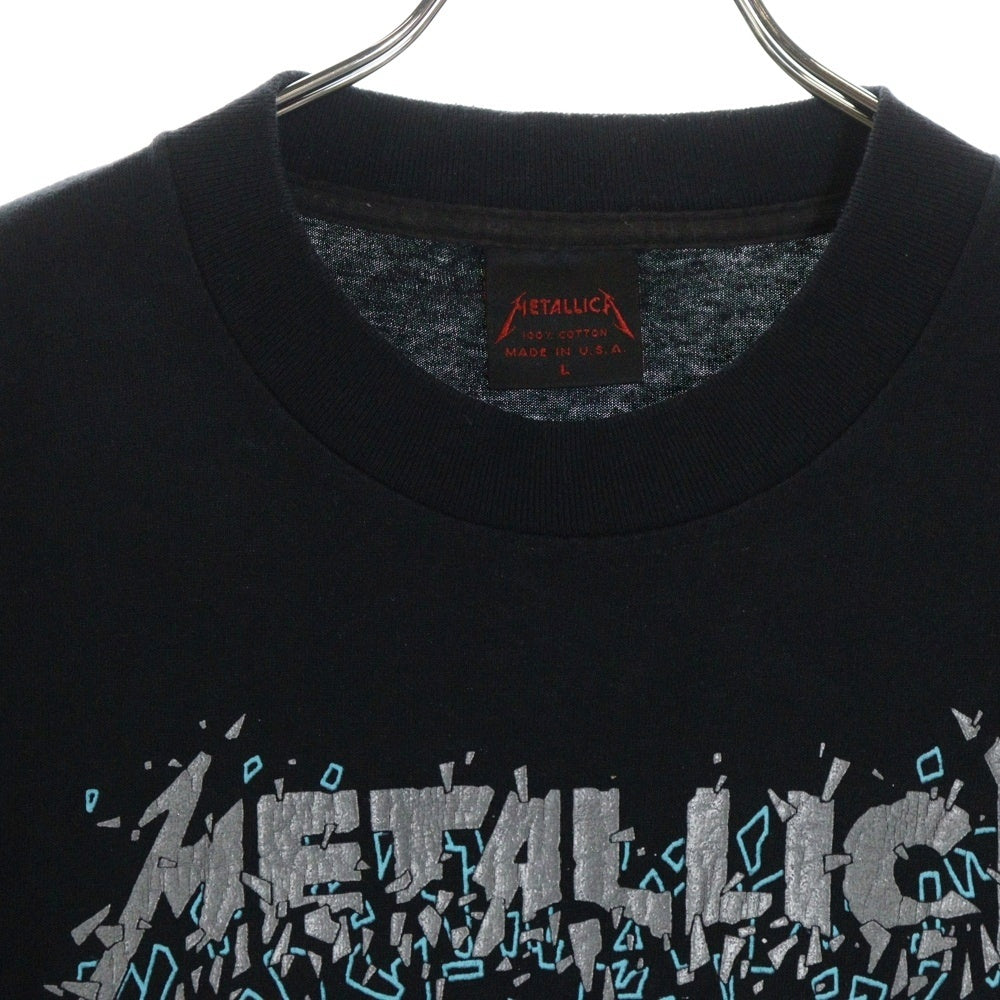 VINTAGE(ヴィンテージ) 90S VINTAGE METALLICA PUSHEAD SAD BUT TRUE 1991 TEE ヴィンテージ メタリカ パスヘッド 両面プリントTシャツ 半袖クルーネックカットソー ブラック