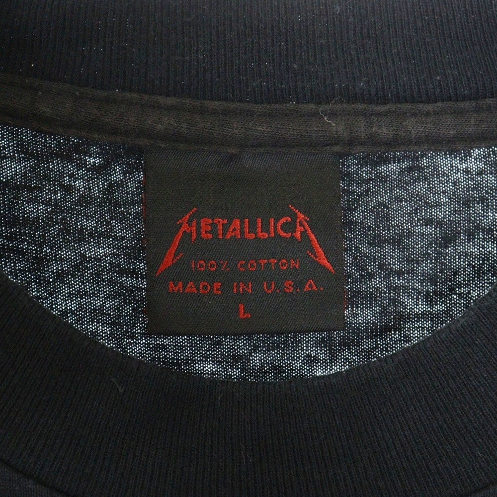 VINTAGE(ヴィンテージ) 90S VINTAGE METALLICA PUSHEAD SAD BUT TRUE 1991 TEE ヴィンテージ メタリカ パスヘッド 両面プリントTシャツ 半袖クルーネックカットソー ブラック