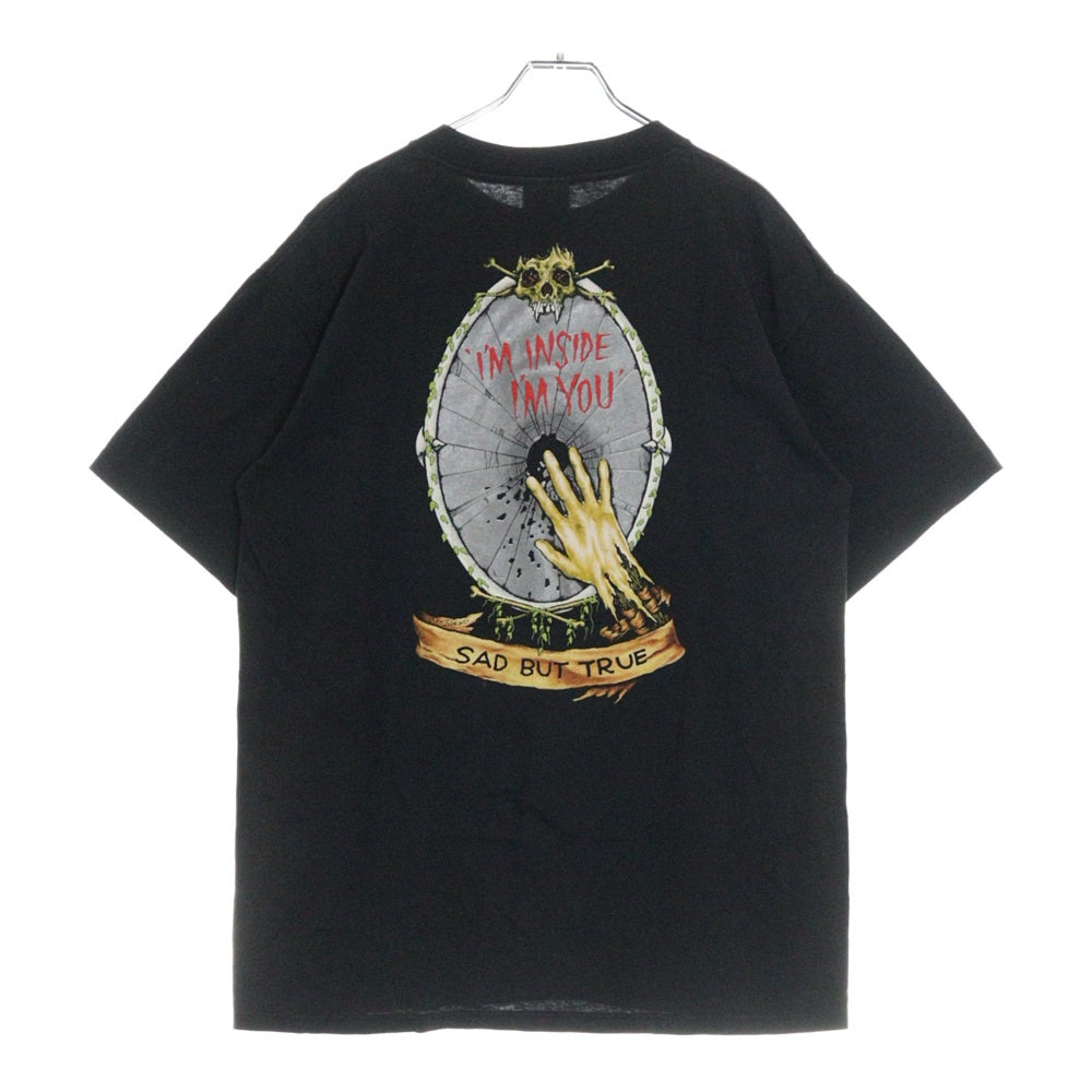 VINTAGE(ヴィンテージ) 90S VINTAGE METALLICA PUSHEAD SAD BUT TRUE 1991 TEE ヴィンテージ メタリカ パスヘッド 両面プリントTシャツ 半袖クルーネックカットソー ブラック