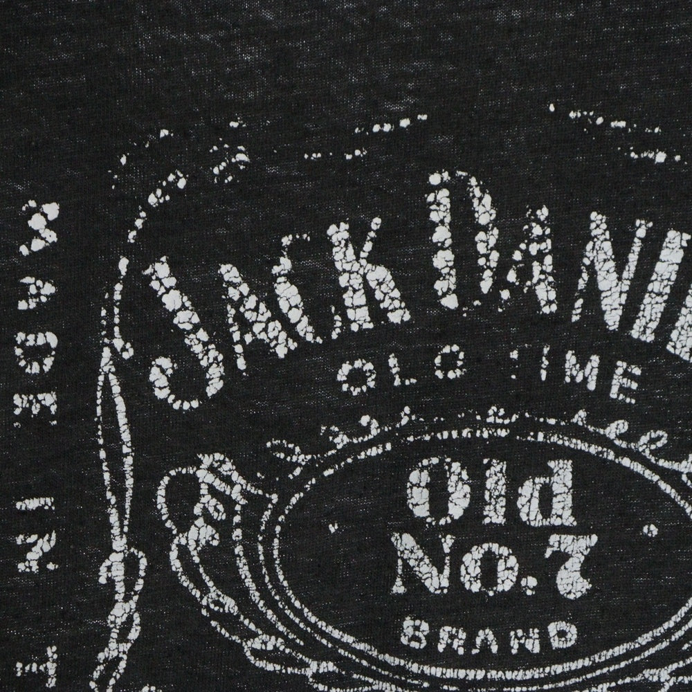 VINTAGE(ヴィンテージ) 70-80S VINTAGE JACK DANIELS TEE ヴィンテージ ジャックダニエルズ フロントプリントTシャツ 半袖クルーネックカットソー ブラック
