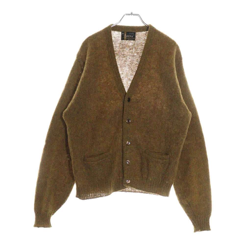 VINTAGE(ヴィンテージ) 60S VINTAGE ARENA モヘア混 ヴィンテージ ウールニットカーディガン ブラウン
