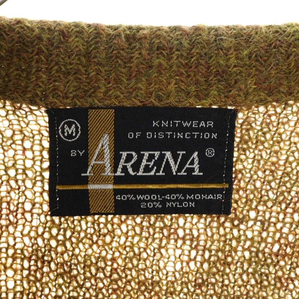 VINTAGE(ヴィンテージ) 60S VINTAGE ARENA モヘア混 ヴィンテージ ウールニットカーディガン ブラウン