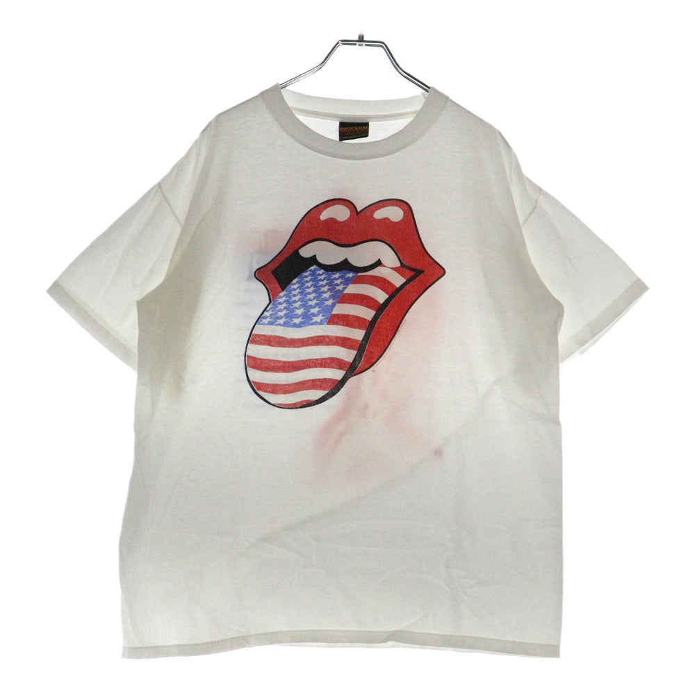 VINTAGE(ヴィンテージ) 90S VINTAGE THE ROLLING STONES AMERICAN FLAG TONGUE 94/95 ザローリングストーンズ プリントTシャツ 半袖カットソー ホワイト