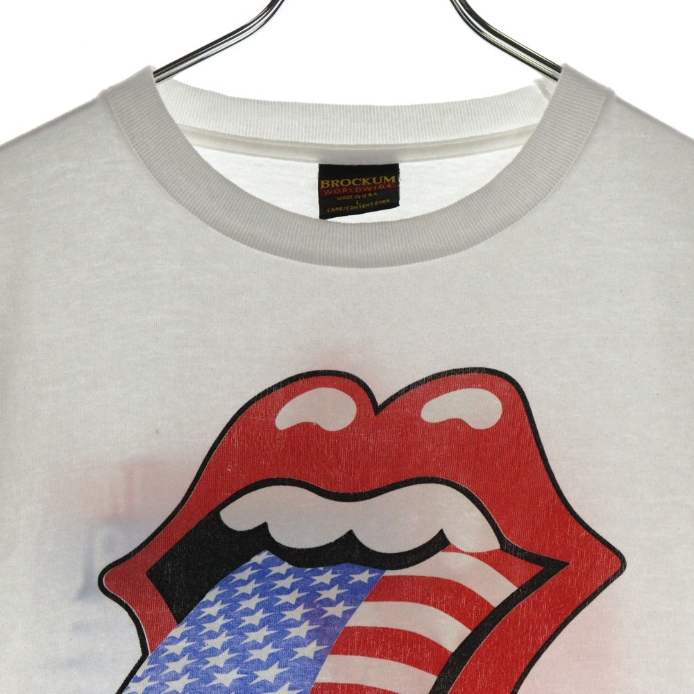 VINTAGE(ヴィンテージ) 90S VINTAGE THE ROLLING STONES AMERICAN FLAG TONGUE 94/95 ザローリングストーンズ プリントTシャツ 半袖カットソー ホワイト
