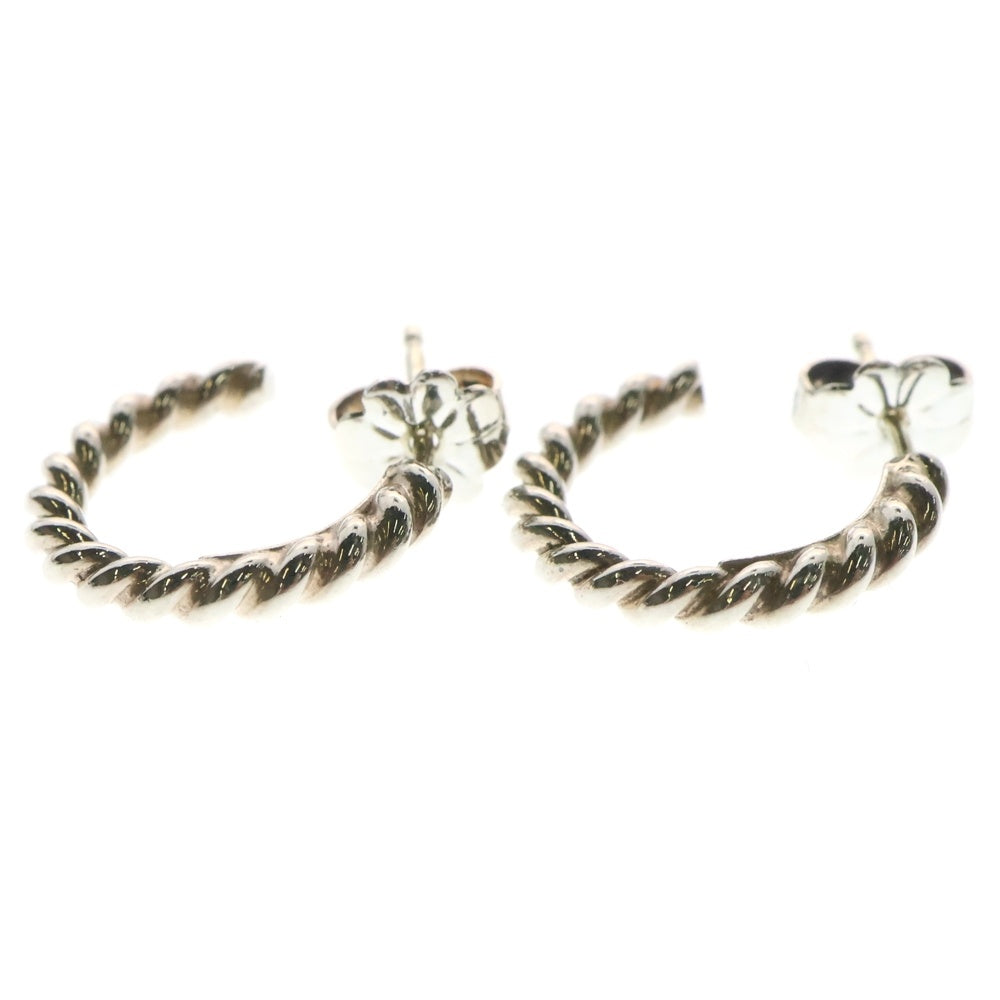 TIFFANY & Co.(ティファニー) VINTAGE ツイストフープ ピアス レディース シルバー