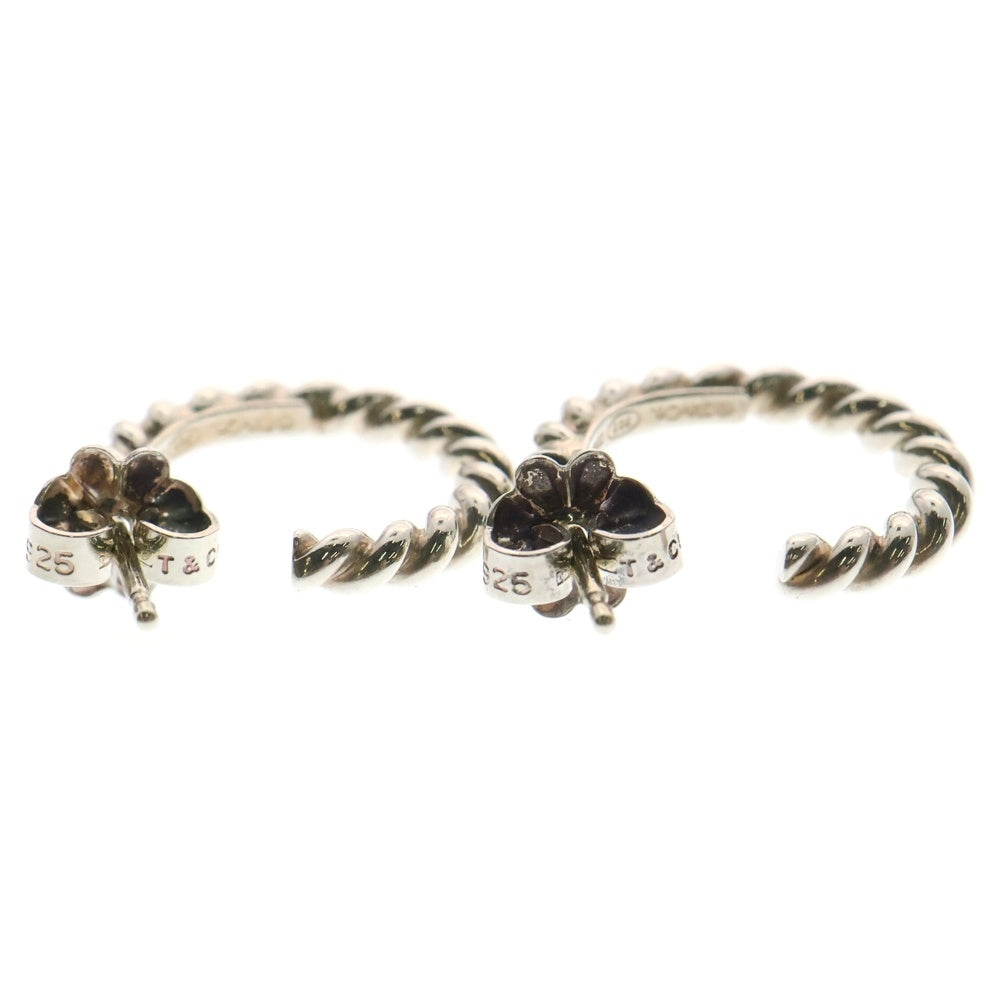 TIFFANY & Co.(ティファニー) VINTAGE ツイストフープ ピアス レディース シルバー