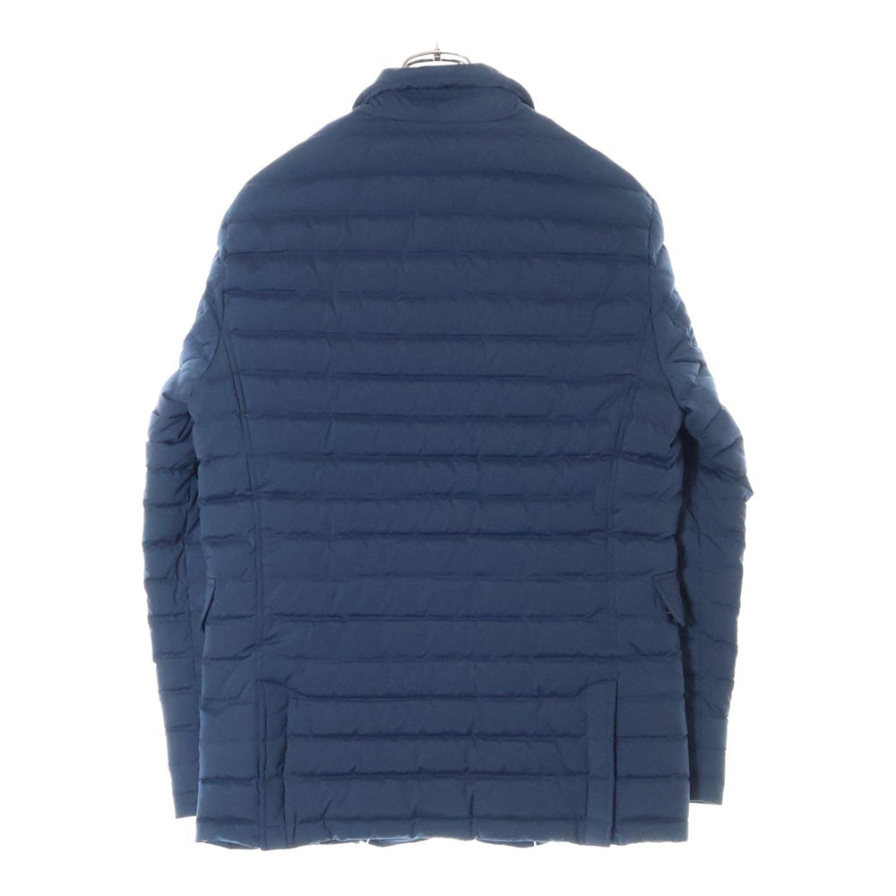LACOSTE(ラコステ) ロゴワッペン 防水性キルト ロング ダウンジャケット ネイビー BH9634