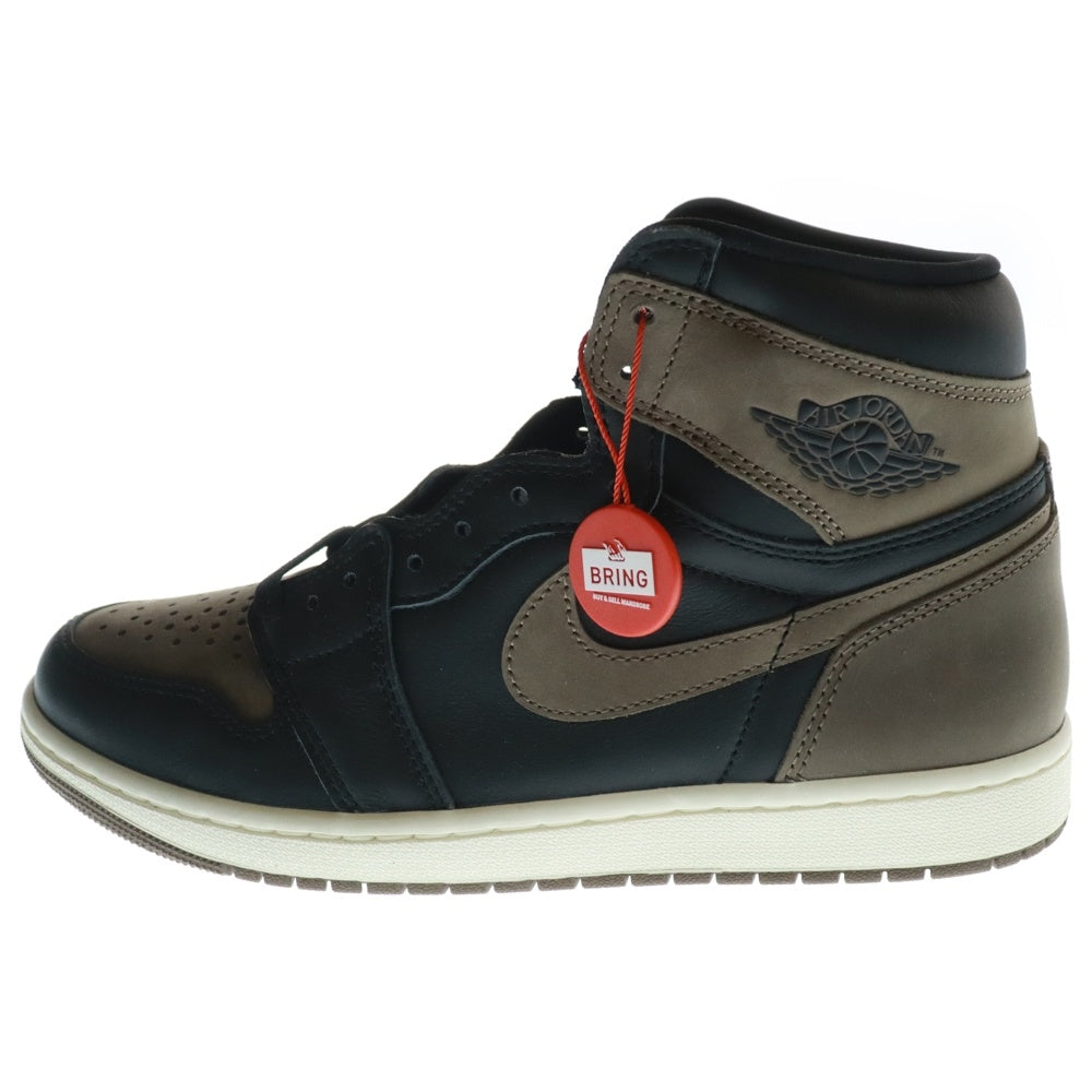NIKE(ナイキ) AIR JORDAN 1 RETRO HIGH OG PALOMINO エアジョーダン1 レトロ ハイ OG パロミノ ローカットスニーカー ブラック/ブラウン US9/27cm DZ5485-020