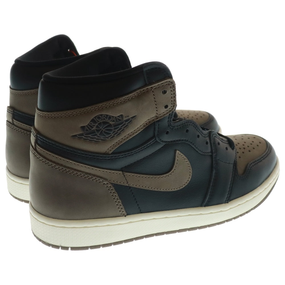 NIKE(ナイキ) AIR JORDAN 1 RETRO HIGH OG PALOMINO エアジョーダン1 レトロ ハイ OG パロミノ ローカットスニーカー ブラック/ブラウン US9/27cm DZ5485-020
