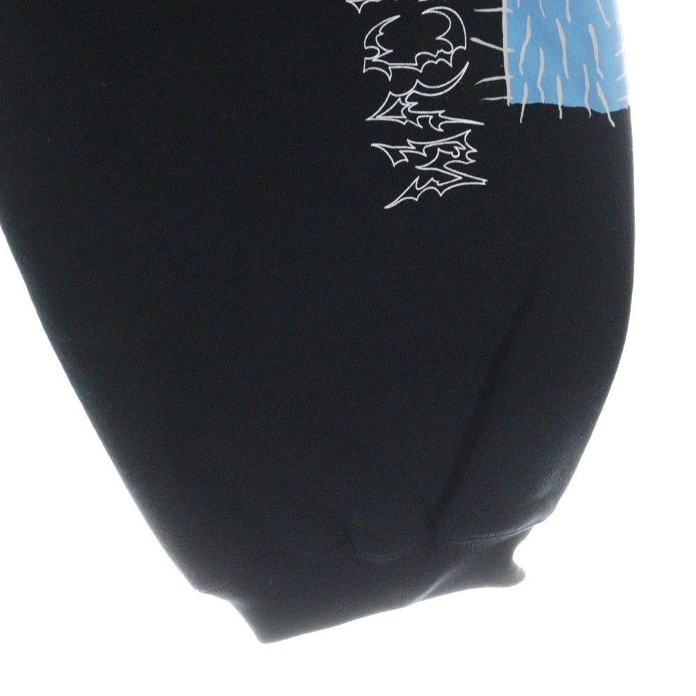 WACKO MARIA(ワコマリア) 25SS ×NECK FACE HEAVY WEIGHT SWEAT PANTS (TYPE-1) ヘビーウェイト ロゴプリント スウェット パンツ ブラック/ブルー NECKFACE-WM-SP02