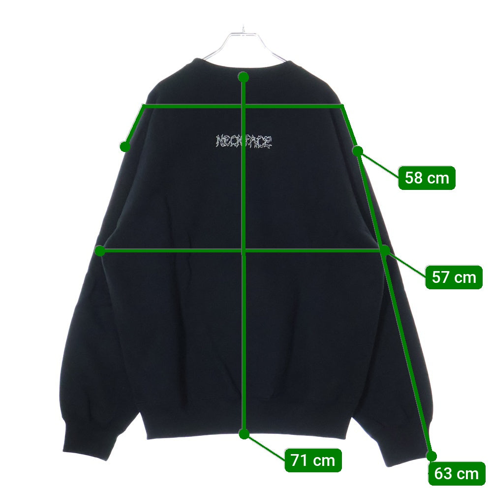WACKO MARIA(ワコマリア) 25SS ×NECK FACE HEAVY HEAVY WEIGHT CREW NECK SWEAT SHIRT (TYPE-1) ヘビーウェイト クルーネック プルオーバー スウェット トレーナー NECKFACE-WM-SS29