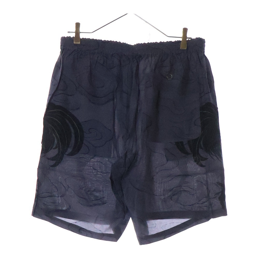 BUDSPOOL(バッズプール) ×GAKKIN ガッキン 渦軍鶏 HAWAIIAN SHORTS レーヨン ハワイアン ショーツ ハーフパンツ グレー