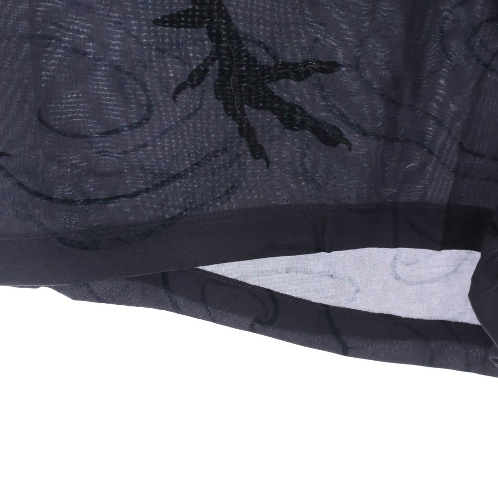 BUDSPOOL(バッズプール) ×GAKKIN ガッキン 渦軍鶏 HAWAIIAN SHORTS レーヨン ハワイアン ショーツ ハーフパンツ グレー