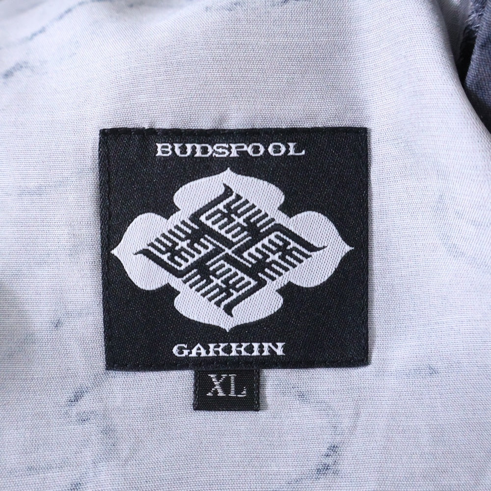 BUDSPOOL(バッズプール) ×GAKKIN ガッキン 渦軍鶏 HAWAIIAN SHORTS レーヨン ハワイアン ショーツ ハーフパンツ グレー